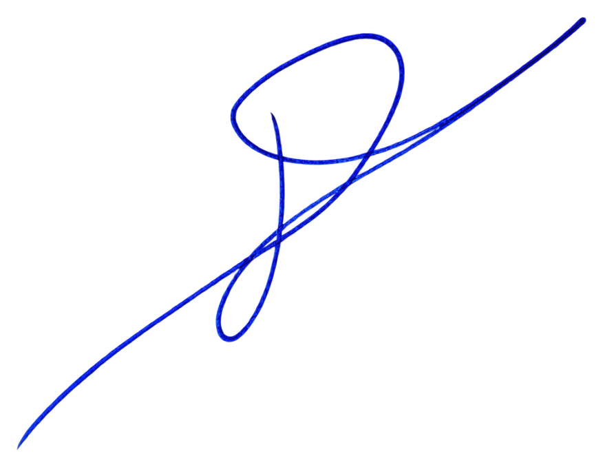 Signature variation example in original ink; identical stroke shapes to the other colors in this row